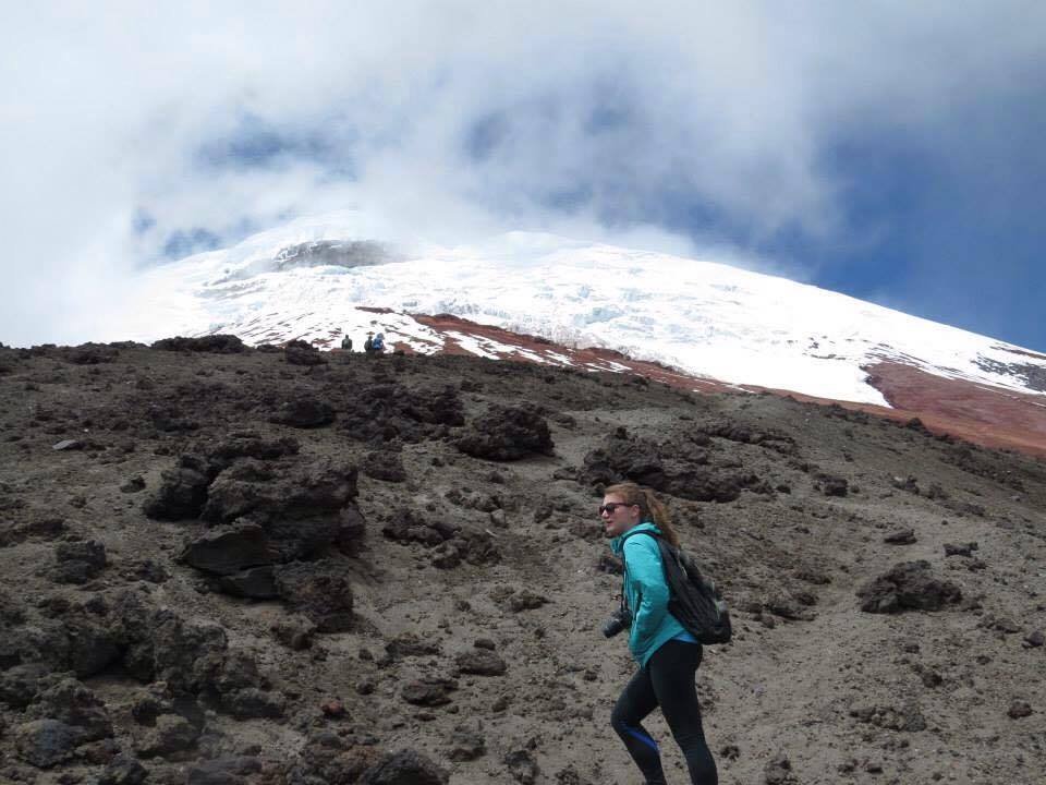 Hiking in the Cotopaxi National Park.