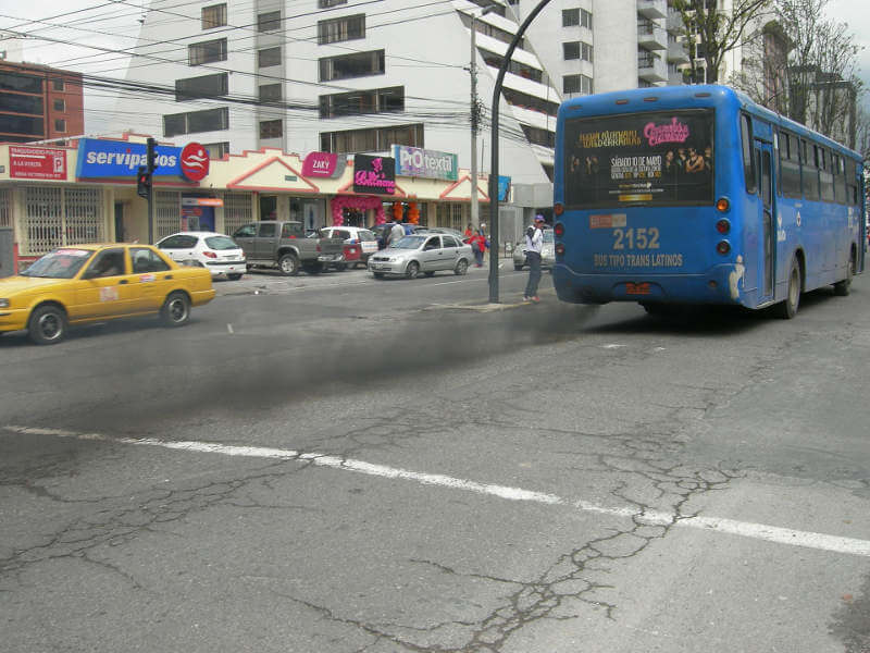 Bus in Quito.