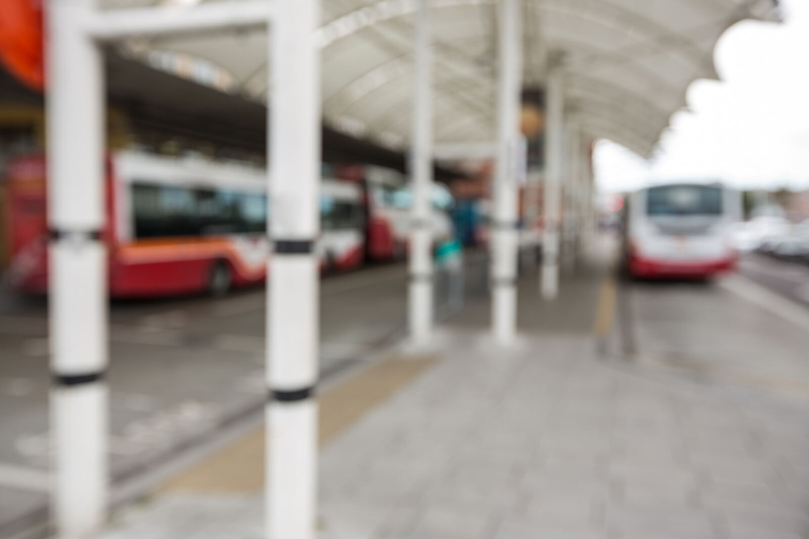 parked buses bus station